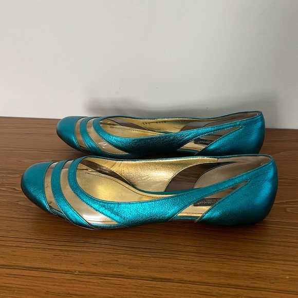 Dolce & Gabbana Metallic Striped See Through Clear Ballet Flats - Picture 15 of 16